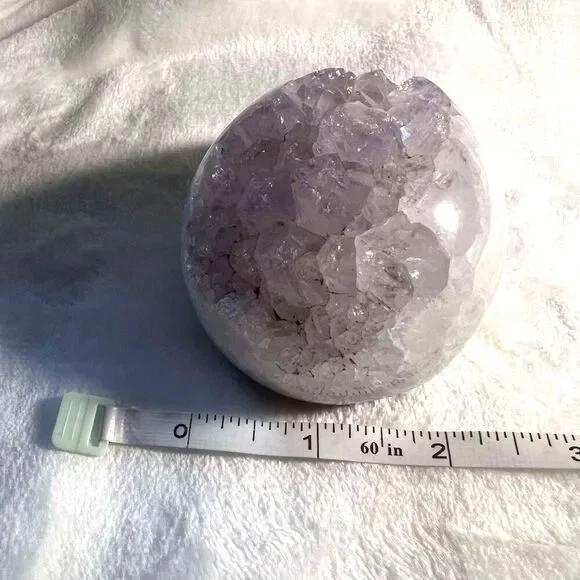 Amethyst Geode Crystal Egg